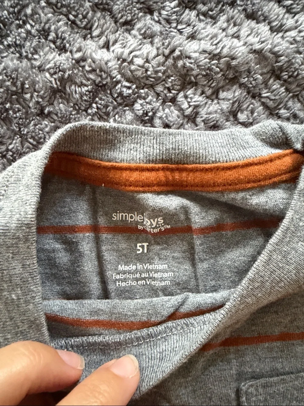 Carter's Green Dino Henley and Gray & Burgundy Long Sleeve Tee Set